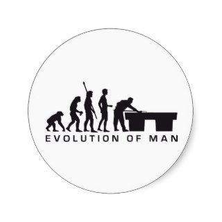 evolution billard round stickers