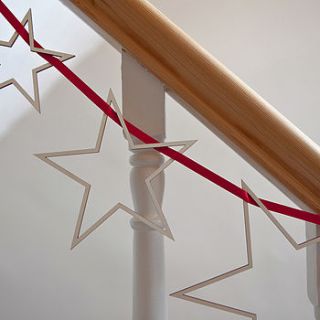 star streamers wooden garland by croglin toys & designs