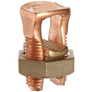 Morris Products 90328 Split Bolt Connector, Used With Copper Conductors, 4/0 250 AWG, 250   250 Max Run To Max Tap, 4/0   8 Min Run To Min Tap, 250   8 Max Run To Min Tap, 1   1 Min Equal Tap and Run, 500inlb Toque