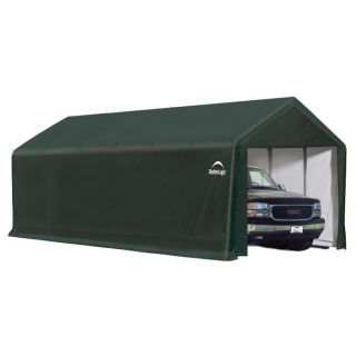 ShelterLogic ShelterTube Heavy-Duty Storage Shelter — 30ft.L x 12ft.W x 11ft.H, Green, Model# 62811  House Style Instant Garages