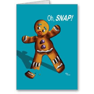Oh, Snap Card (teal)