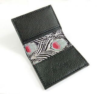 hand crafted leather card and note wallet by de lacy