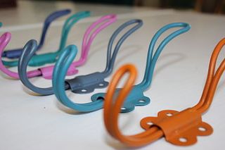 colourful metal hooks by the forest & co