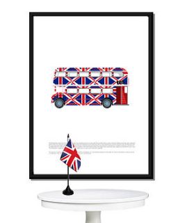 routemaster bus design. poster or canvas by i love design