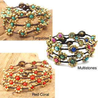 Sweet Flower Brass Beads Bracelet (Thailand) Bracelets