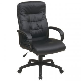 Office Star Products Work Smart High Back Faux Leather Executive Chair