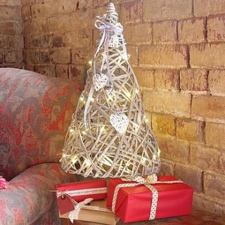 twiggy hearts christmas tree with led lights by lisa angel homeware and gifts