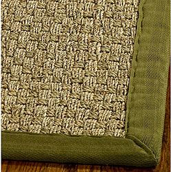 Handwoven Sisal Natural/olive/seagrass Runner Rug (26 X 16)