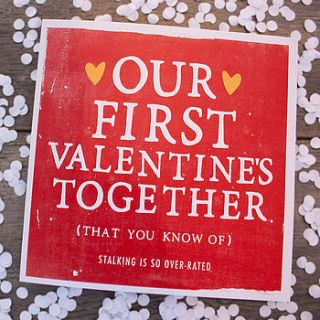 'our first valentine's together' card by zoe brennan