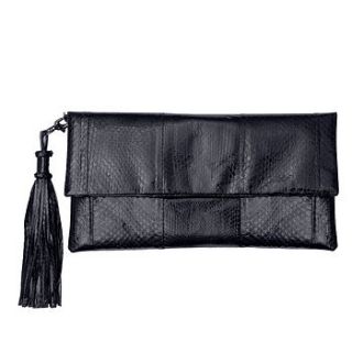 willow snakeskin clutch by cheet london