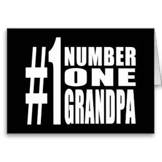 Grandpas Birthdays & Christmas Number One Grandpa Greeting Cards