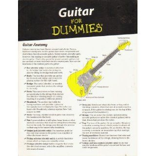 Guitar for Dummies "Cheat Sheet" Foldout Guitar Anatomy, Chords, Scales, Tab, and Reading Music Mark Philips, Jon Chappell 9780470548219 Books