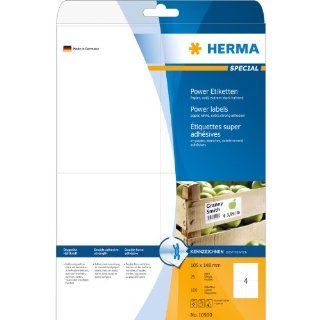 Herma 10909 Etiketten A4 105x148 mm extrem stark haftend Papier matt 100 Stck Bürobedarf & Schreibwaren
