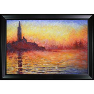 Tori Home Monet San Giorgio Maggiore by Twilight Hand Painted Oil on