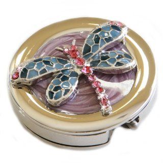Blue Mosaic Dragonfly Folding Purse Hanger Bag Hook FREE Gift Box by Small Goby 