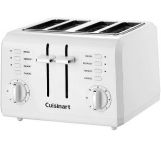 Cuisinart 4 Slice Compact Plastic Toaster   White —