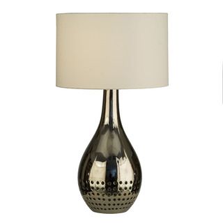 'Perf' Chrome Finish Table Lamp Table Lamps