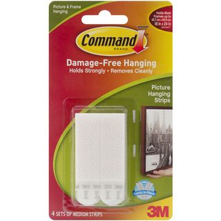 Command White Medium Picture Hanging Strips (pack Of 4)