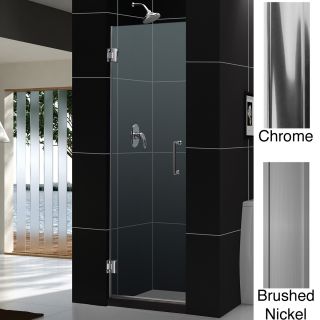 Dreamline Unidoor 30x72 inch Frameless Hinged Shower Door