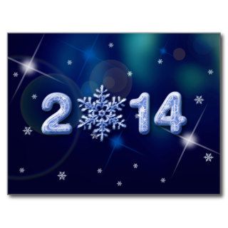 2014 Calendar / Happy New Year 2014 Postcard