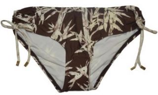 Michael Kors Women's Swimwear Side Shirred Hipster Bikini Bottom Walnut L