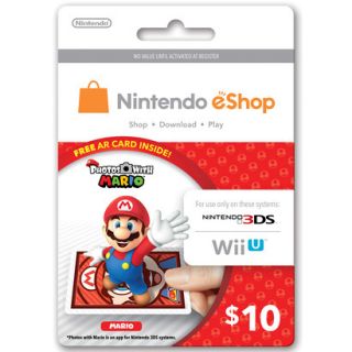 Nintendo Mario eShop Card   $10 (Nintendo 3DS an