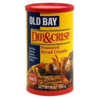 Old Bay Dip & Crisp Seasoned Bread Crumbs, 9 oz Canisters (255 g)(Pack of 12)  Breadcrumbs  Grocery & Gourmet Food