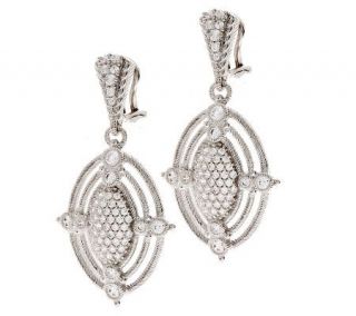 Judith Ripka Sterling 1.60ct Diamonique Laurel Drop Earrings —