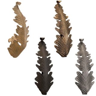 Casa Artistica By Menagerie Single Leaf Forged Metal Holdbacks (set Of Two)