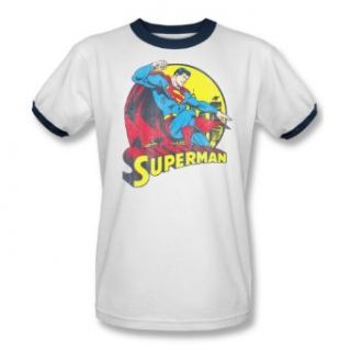 DC Comics Superman Adult Ringer Shirt DCO265B AR Clothing
