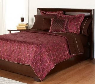 Liz Claiborne New York Paisley Reversible KG Comforter Set —
