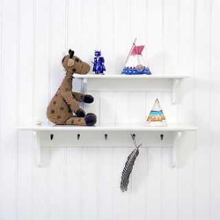 shelf with hooks by nubie modern kids boutique