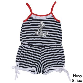 Funkyberry Girls Nautical Romper Shorts With Ties On The Side