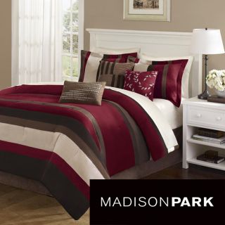 Madison Park Boulder Stripe 7 piece Comforter Set