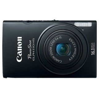 Canon PowerShot ELPH 110HS 16.1MP Black Digital Camera Canon Point & Shoot Cameras