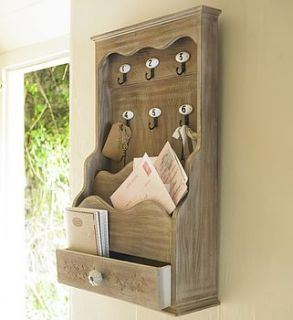 letter store with key hooks by dibor