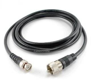  CablesOnline 6ft RG8x Coax UHF (PL259) Male to BNC Male Plug 50 OHM Antenna Ham Radio Cable (R UB006) Electronics