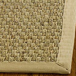 Hand woven Sisal Natural/beige Seagrass Area Rug (6 Square)