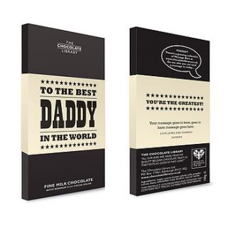'world's best dad' chocolate bar by quirky gift library