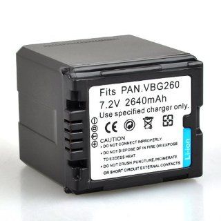 NEEWER Rechargeable Replacement Battery (VW VBG260) for Panasonic HDC SD100 / 100GK / 20 / 20K / 200 / 700 / 9  Camcorder Batteries  Camera & Photo