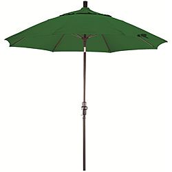 Escada Designs Fiberglass 9 foot Pacifica Hunter Green Crank And Tilt Umbrella Green Size Other