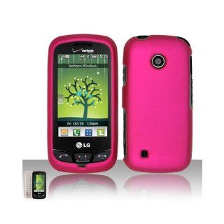 Pink Hard Cover Case for LG Cosmos Touch VN270 Cell Phones & Accessories