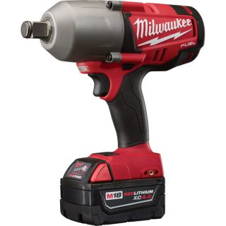 Milwaukee M18 FUEL 3/4in. High Torque Impact Wrench with Friction Ring Kit — Two M18 RedLithium XC 4.0 Batteries, Model# 2764-22  Impact Wrenches