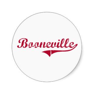 Booneville Mississippi Classic Design Stickers