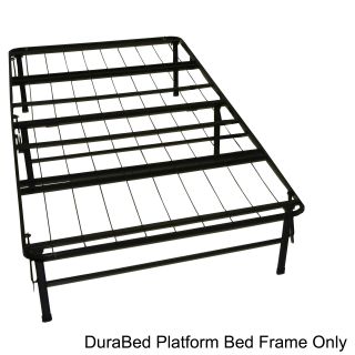 Durabed Twin size Heavy Duty Steel Foundation   Frame in one Mattress Support System Platform Bed Frame