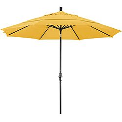 11 foot Fiberglass Pacifica Yellow Crank And Tilt Umbrella