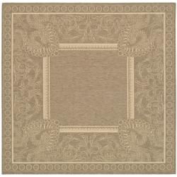 Indoor/ Outdoor Abaco Brown/ Natural Rug (710 Square)
