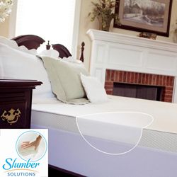 Slumber Solutions 3 inch Memory Foam Mattress Topper With Waterproof Cover