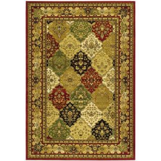 Lyndhurst Collection Traditional Multicolor/red Rug (9 X 12)