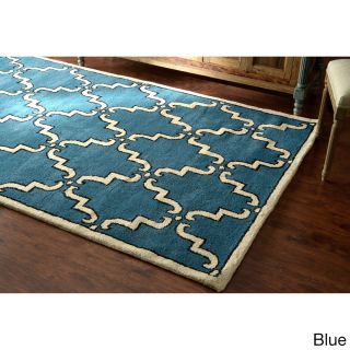 Nuloom Handmade Luna Marrakesh Trellis Wool Rug (76 X 96)